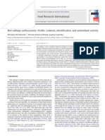 Red Cabbage Anthocyanins Profile, Isolation, Identification, and Antioxidant Activity