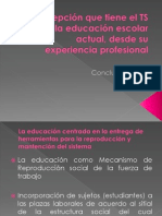 Conclusiones Percepción Del TS en La Educación Actual