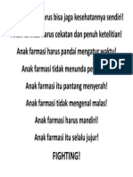 Anak Farmasi Harus Bisa Jaga Kesehatannya Sendiri