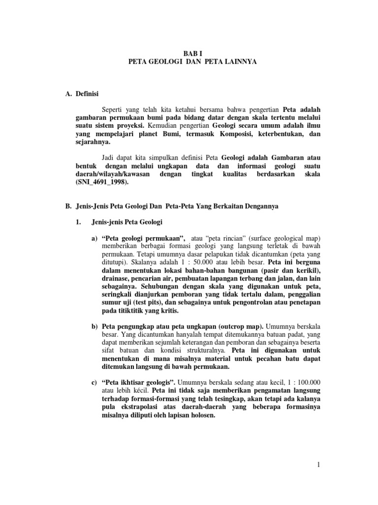 Geologi Teknik Peta Geologi Material Geologi