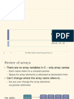 C Arrays: (Reek, Ch. 8)