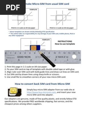 Cut a microsim