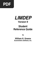 LIMDEP Short Student Manual