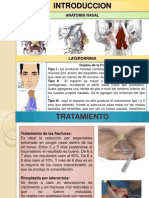 Reducción de fractura nasal por trauma