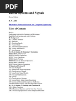 Systems and Signals B P Lathi Contents