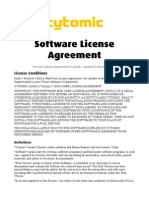 Cytomic - Software License Agreement
