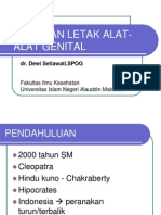 Kelainan Letak Alat-Alat Genital