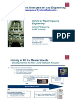 RF IV Waveform Measurement and Engineering: - CW Measurement System Realization