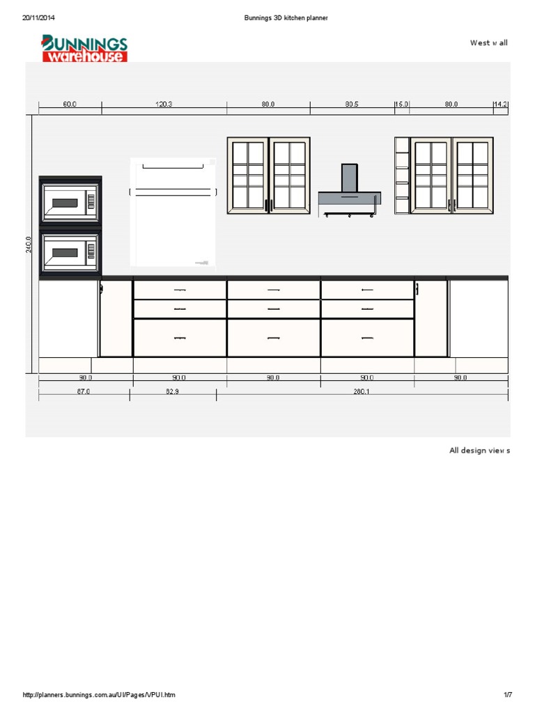 Bunnings 3d Kitchen Planner