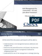 02.09.2012 Risk Management for Contractors