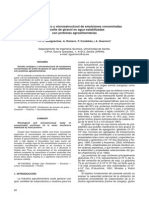 Estudio Reológico y Microestructural de Emulsiones Concentradas