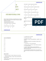 Sentence Correction Practice Set BY: (Disregard Punctuation Errors If Any)