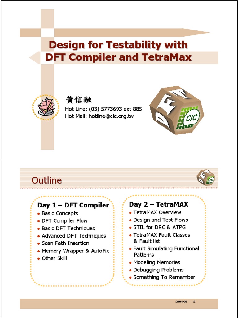 Design For Testability With DFT Compiler and TetraMax | PDF | Computer ...