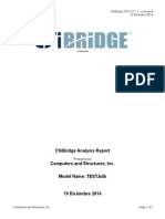 Csibridge Analysis Report Computers and Structures, Inc. Model Name: Test - BDB