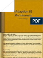 (Adaption B) My Interests