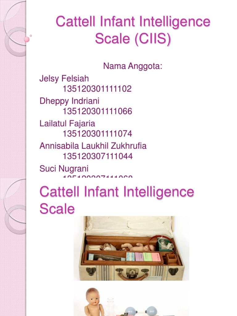 Skala Kecerdasan Bayi Cattell | PDF