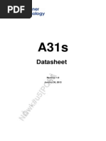 a31s datasheet v1.0 20130130 - for睿欣电子-2013-3-21