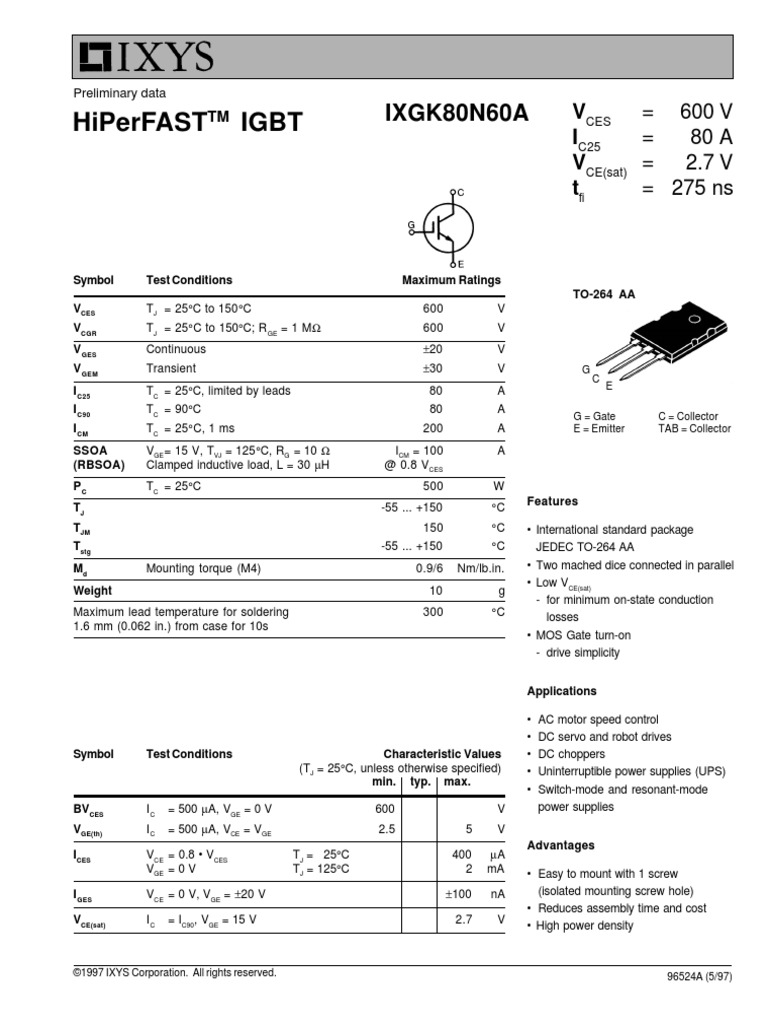 80n60 | Electrical Equipment | Electric Power