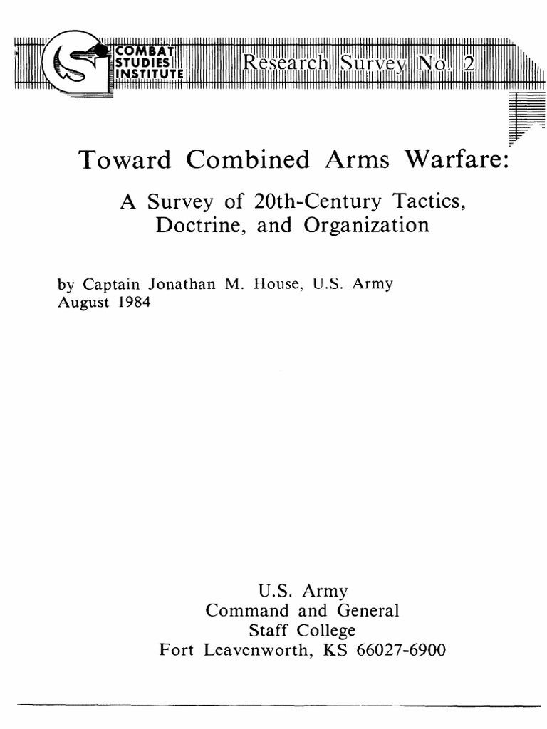 Towards Combined Arms Warfare PDF Division (Military) Artillery
