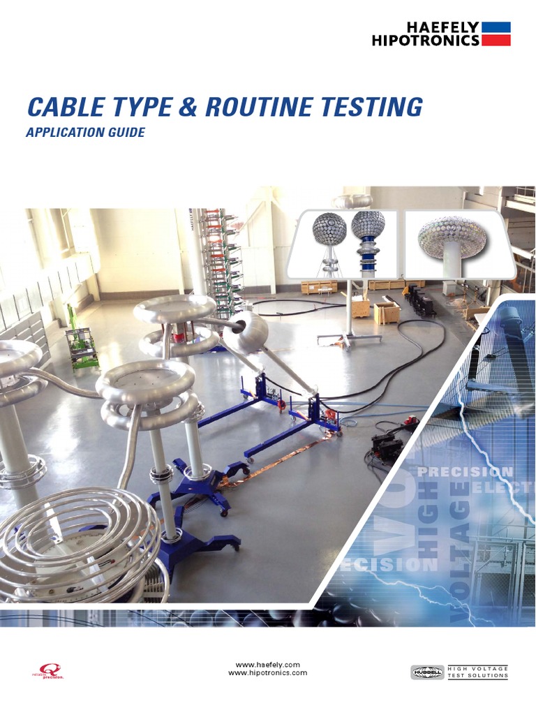 Cable Type and Routine Testing - AG | PDF | Capacitor | Engineering