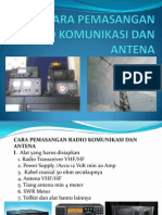 Cara Pemasangan Radio Komunikasi Dan Antenna