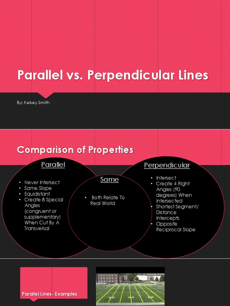 Parallel vs. Perpendicular Lines Explained | PDF