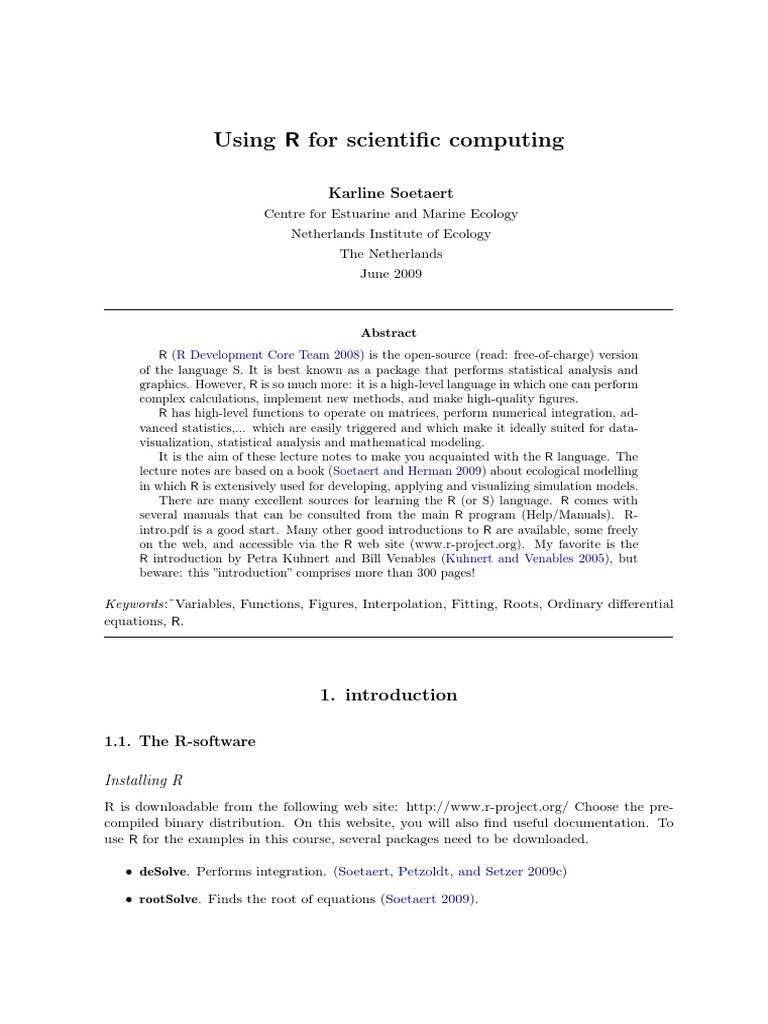 R Introduction | PDF