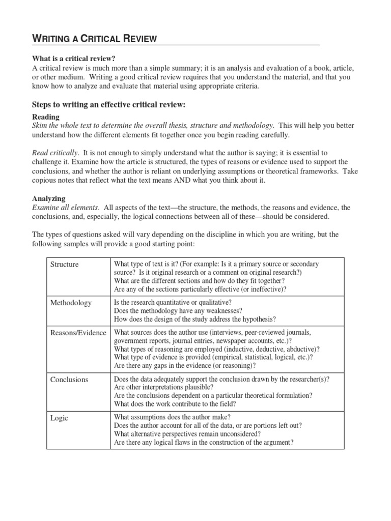 Critically evaluate essay structure image