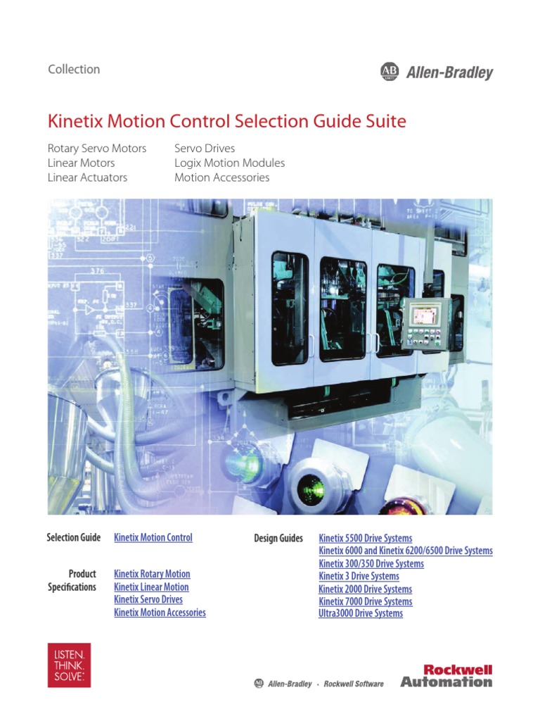 Kinetix Motion Control Selection Guide Suite | Servomechanism | Actuator