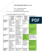 Rúbrica de evaluación TEMAS 2 3 y 4