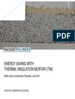 Energy Saving With Thermal Insulation Mortar PDF