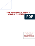 Risk Measurement Project Value at Risk Report: Marian Chirita