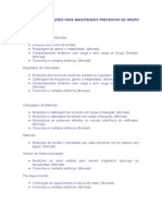 Checklist manutenção grupo gerador