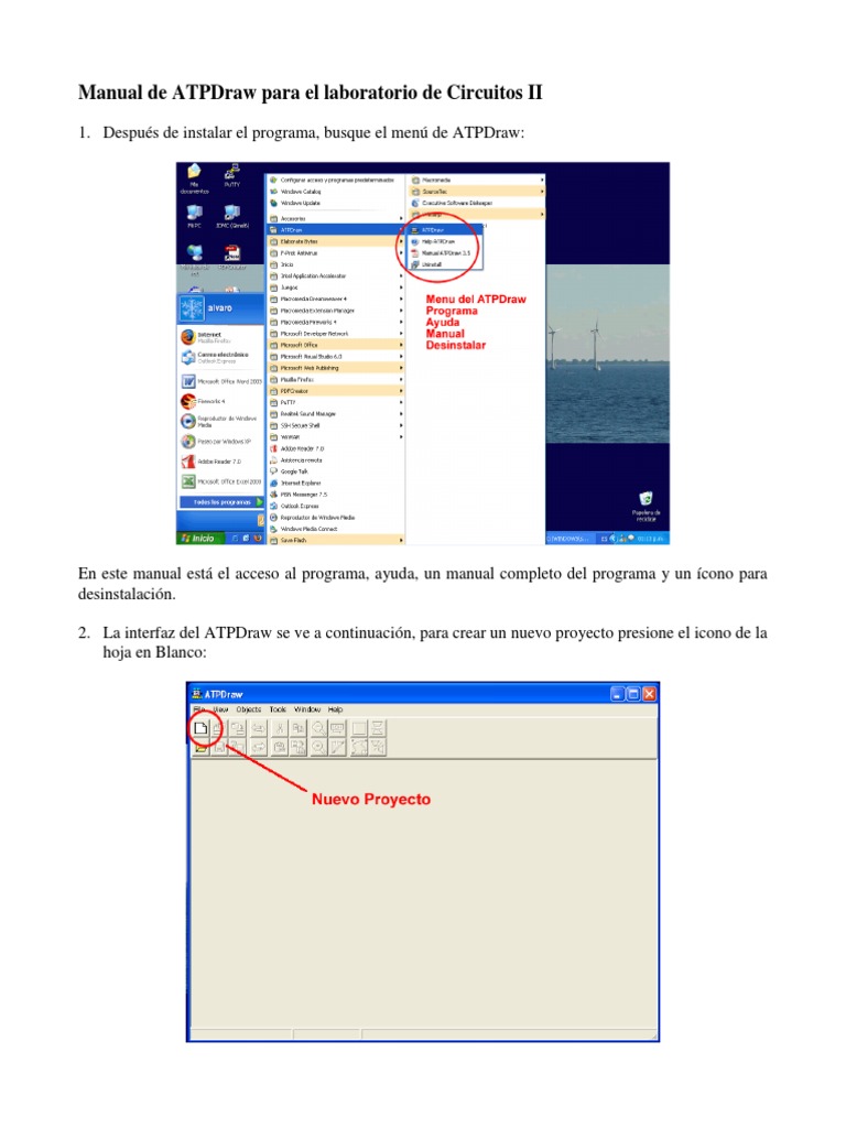 Manual de ATPDraw para Circuitos II | PDF