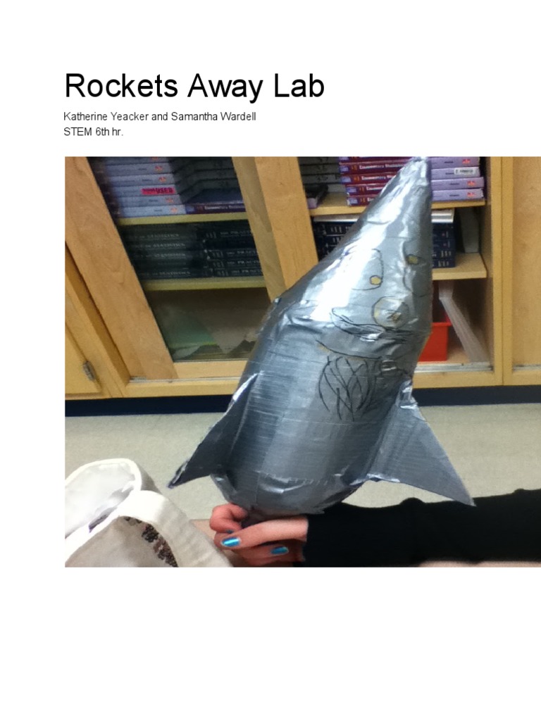 Pop Bottle Rocket Experiment Guide | PDF