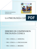  La Psicologia Clinica