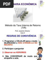 5 Metodo Da Taxa Interna de Retorno-TIR