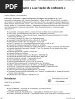 Lista de Federações e Associações de Umbanda e Candomblé – Wikipédia, A Enciclopédia Livre