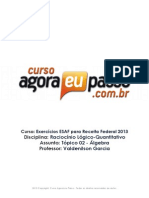 PDF AEP AuditorExercicios RaciocinioLogicoQuantitativo MaterialdeApoio02 ValdenilasonAlvesGarcia