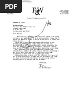 Pro-abortion letter from Lawyer Ron Weddington to President-elect Bill Clinton