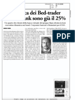 La carica dei Bed-trader. Per Webank sono già il 25% (Borsa&Finanza, 03-10-2009)