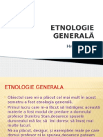 Etnologie Generală