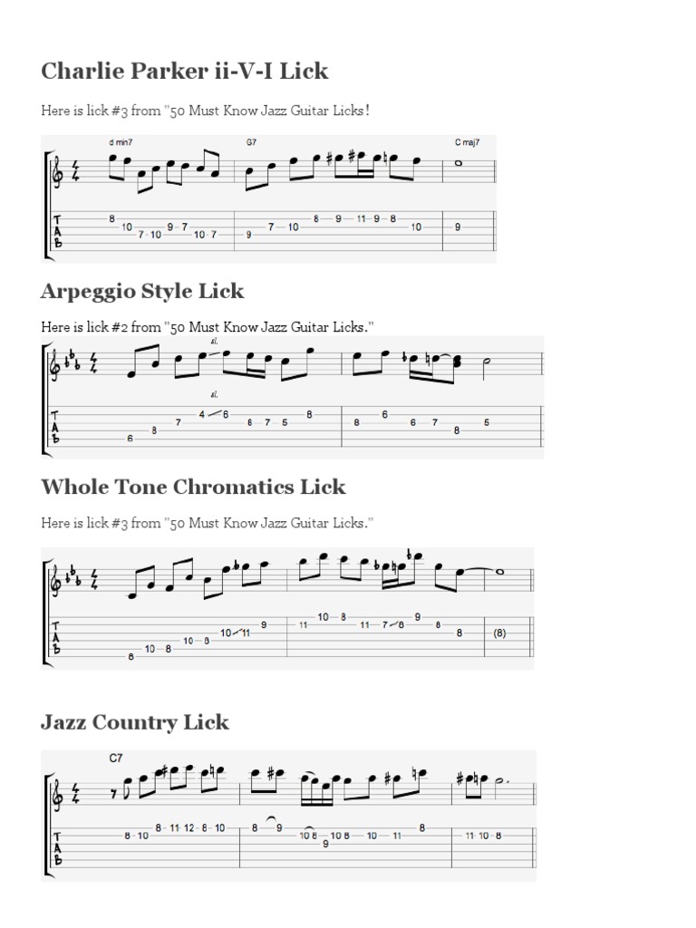 Jazz Licks