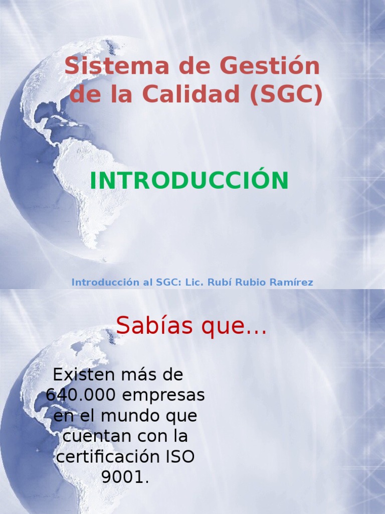 Implementación del SGC ISO 9001 | PDF | Gestión de la calidad | Iso 9000