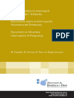 Documento Sobre La Interrupcion Del Embarazo