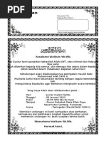 Surat Undangan Tahlil 1tahun