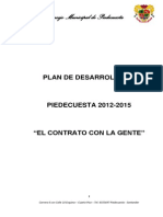 Plan de Desarrollo 2012 - 2015