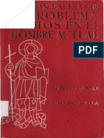 Von Balthasar Hans Urs - El Problema de Dios en El Hombre Actual - Los Libros Del Monograma - Madrid - 1966 PDF