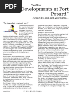 "Developments at Port Pepard": Report By: and Add Your Name