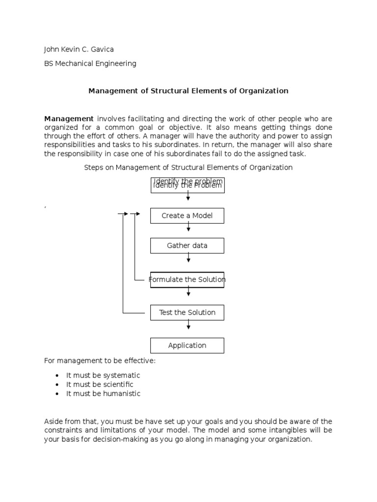 Steps for Effective Organizational Management | PDF | Career & Growth
